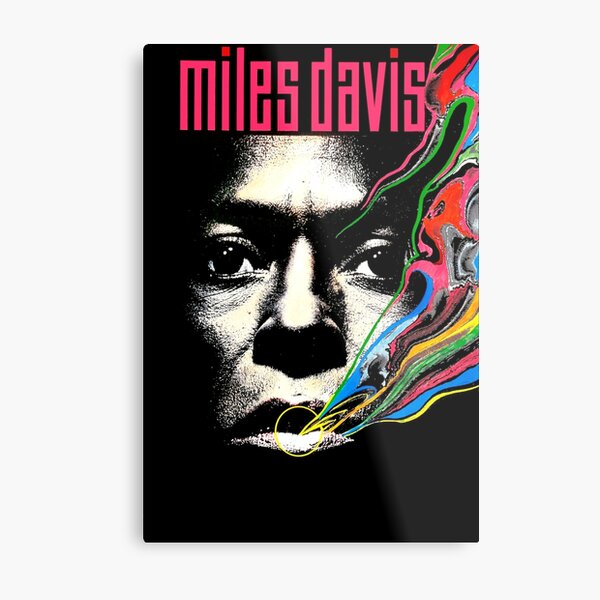 Miles Vintage Davis Concert Retro Metal Print