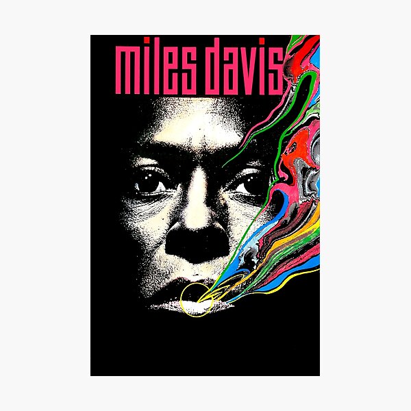 Miles Vintage Davis Concert Retro Photographic Print