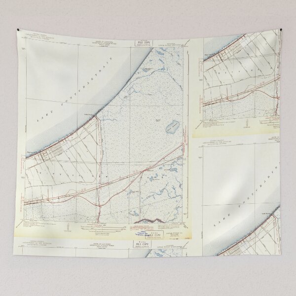 Item preview, USGS TOPO Map Louisiana LA Little Woods 333923 1943 31680 designed and sold by WetdryvacRB01.