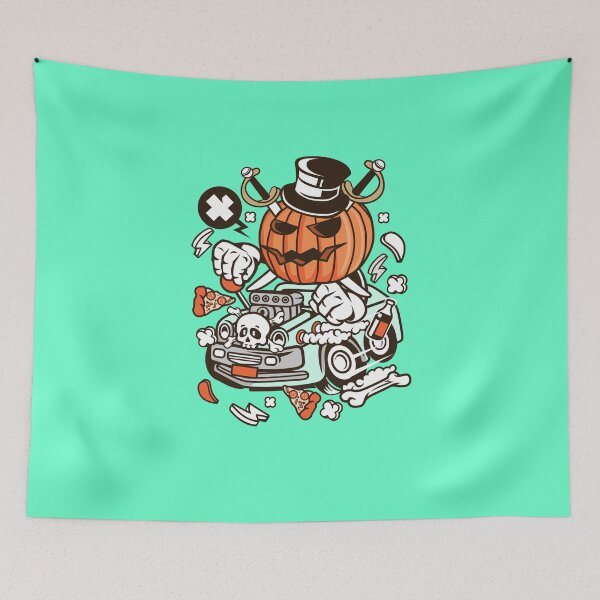 Item preview, Halloween Hot Rod Cartoon Character  designed and sold by Nickelparis.