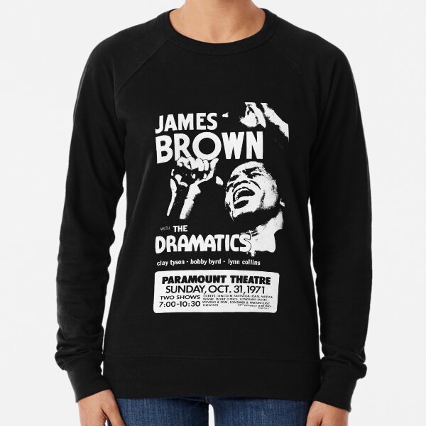 James Vintage Brown Concert Retro Lightweight Sweatshirt