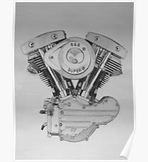 S&S Shovelhead Engine Poster