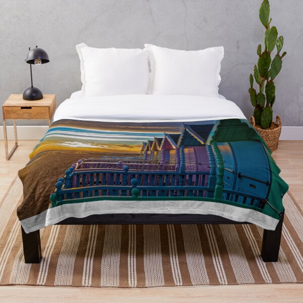 Item preview, Beach huts on Mersea Island at sunset designed and sold by Mark Bangert.
