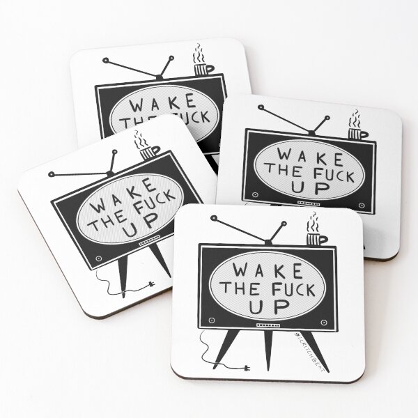 Item preview, Wake The Fuck Up designed and sold by Scritchbeat's Official Merch.