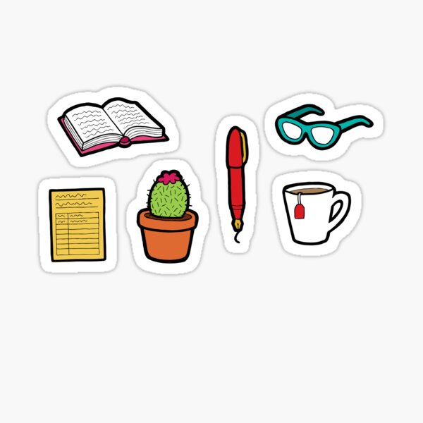Book Club in Blue Sticker
