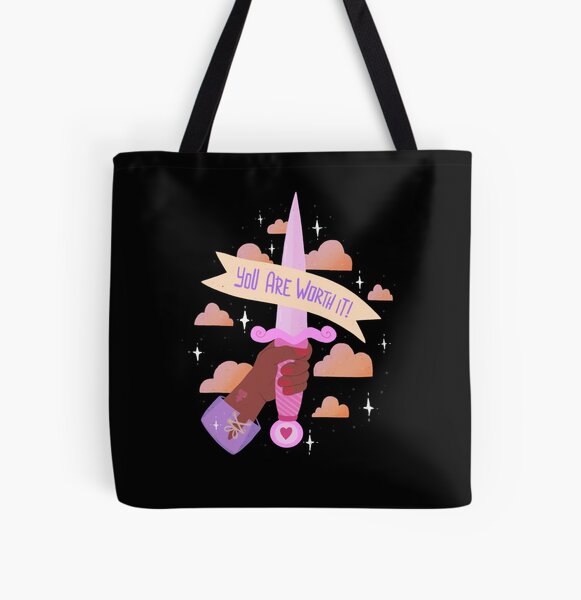 You are worth it! All Over Print Tote Bag