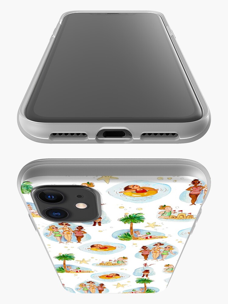 Alternate view of Vintage Beach Toile iPhone Case & Cover