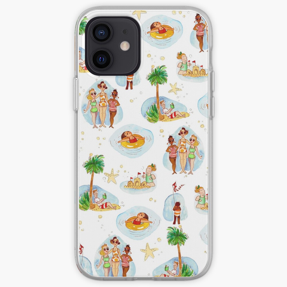 Vintage Beach Toile iPhone Case & Cover