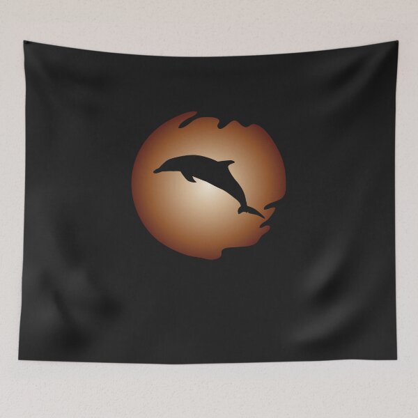 Item preview, Dolphin jumping image silhouette designed and sold by dm4design.