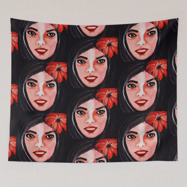 Item preview, Woman with red flower designed and sold by Julia Grammer-Begley.