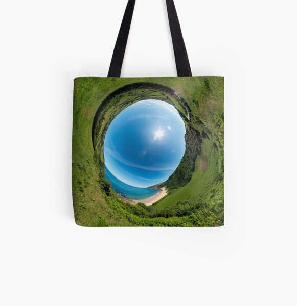 Kinnagoe Bay - Sky In All Over Print Tote Bag