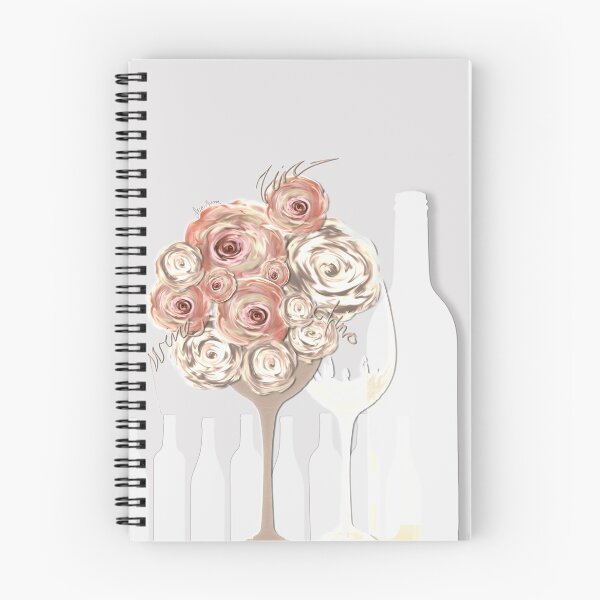 Item preview, Vino y flores beige de mjvision Mia Niemi. designed and sold by mjvisiondesign.