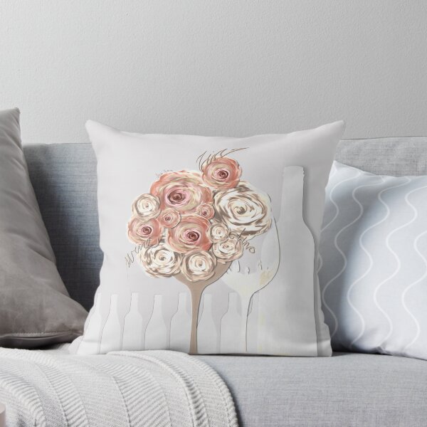 Item preview, Wine and flowers beige by mjvision Mia Niemi designed and sold by mjvisiondesign.