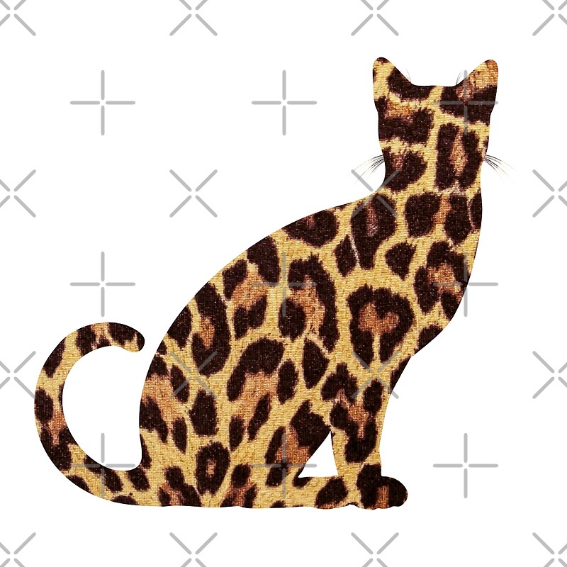 leopard-print-cat-by-trs35-redbubble