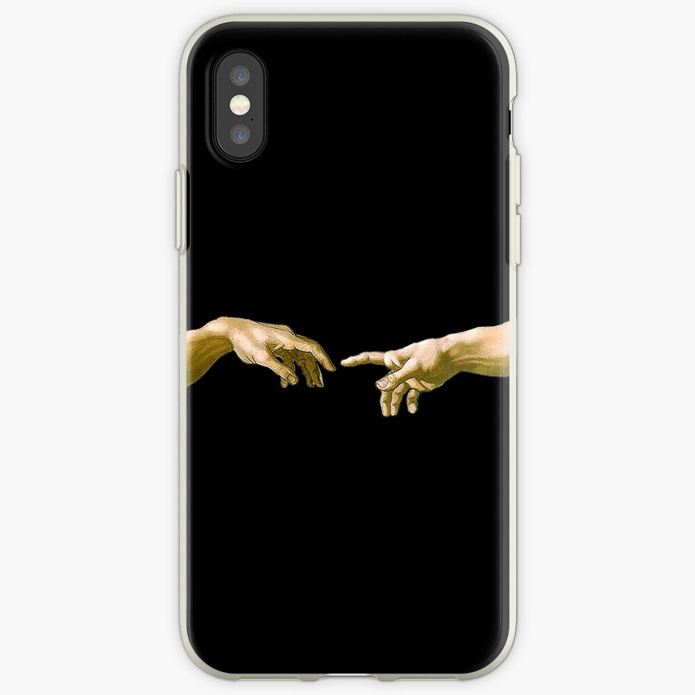 Touch Of God Sticker The Creation Of Adam Close Up Michelangelo 1510 Genesis Ceiling Sistine Chapel Rome Iphone Case Cover