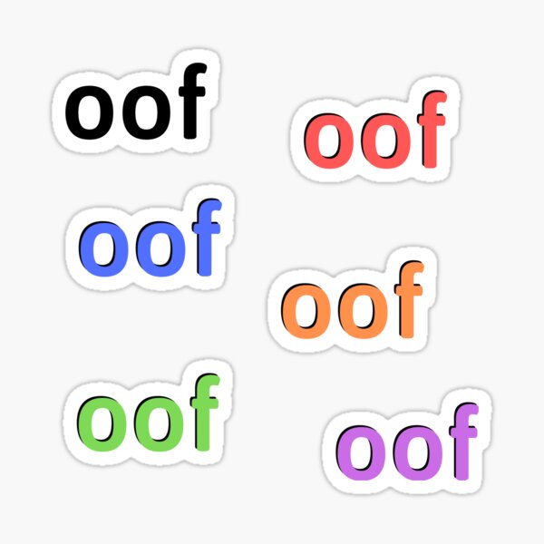 Item preview, oof sticker pack designed and sold by GrasslandDesign.