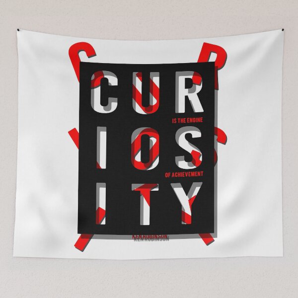Item preview, Curiosity is the engine of achievement designed and sold by mensijazavcevic.