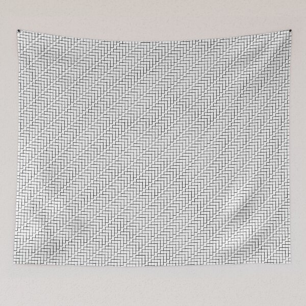 Item preview, Paper Piles - Geometric Sketch Pattern (Black and White) designed and sold by Mario Patterns.