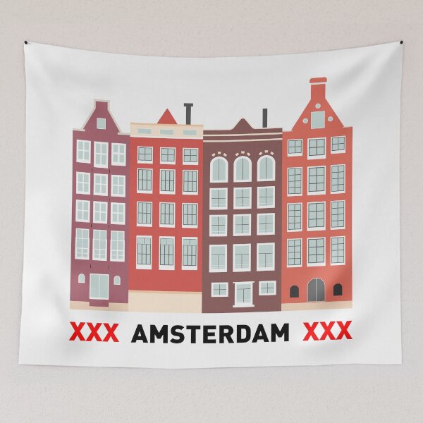 Item preview, Amsterdam houses - black letters designed and sold by Isabelle-Anne.