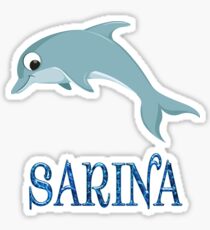 Sarina Dolphin Sticker Sticker