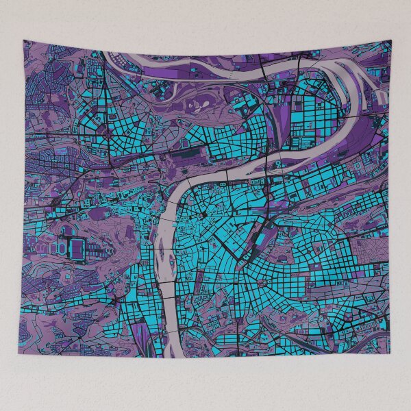Item preview, Prague map twilight designed and sold by PlanosUrbanos.