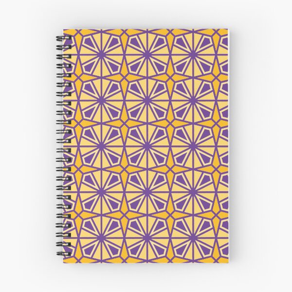 Item preview, Islamic Ceramic - Geometric Pattern (Purple and Yellow) designed and sold by Mario Patterns.
