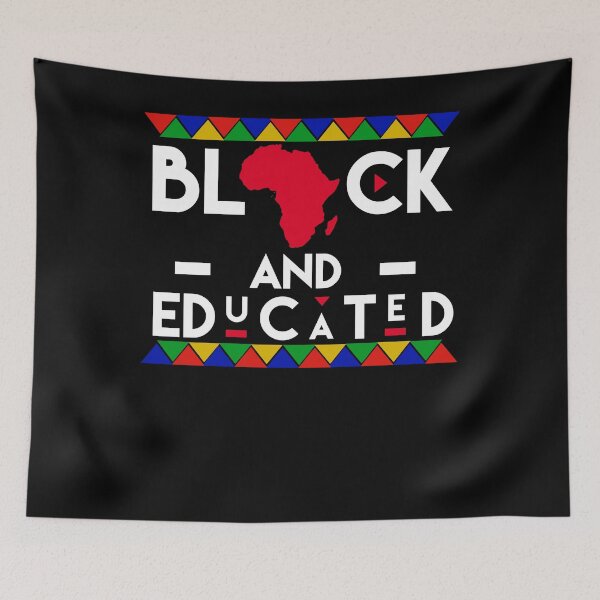 Item preview, BLACK KING QUEEN HBCU AFRICA MOTHERLAND AFRO EDUCATED MELANIN designed and sold by firetradingpost.