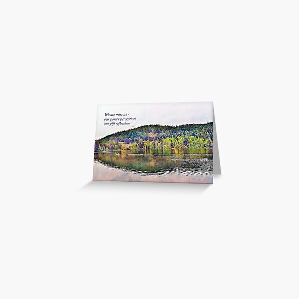 Mirrors - Image and Haiku Greeting Card