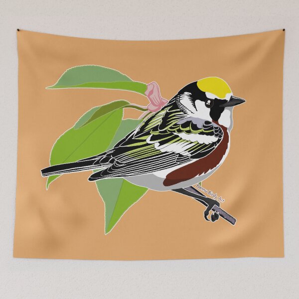 Item preview, Chestnut-Sided Warbler designed and sold by BennuBirdy.