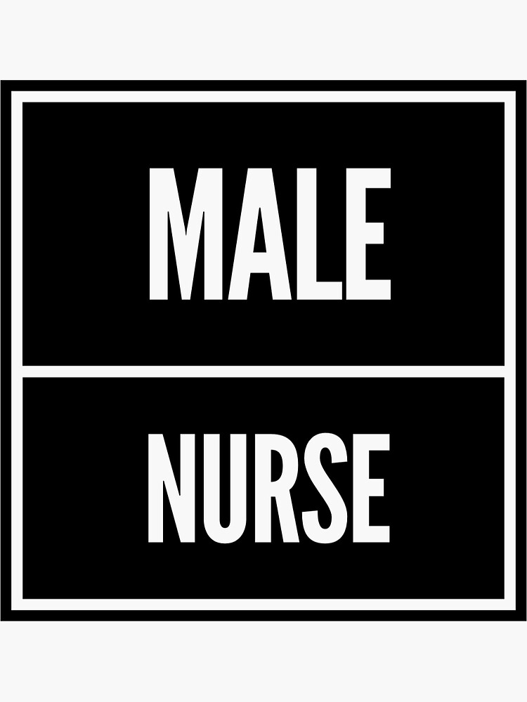 Block Style Male Nurse Sticker For Sale By Ashstatcreative Redbubble