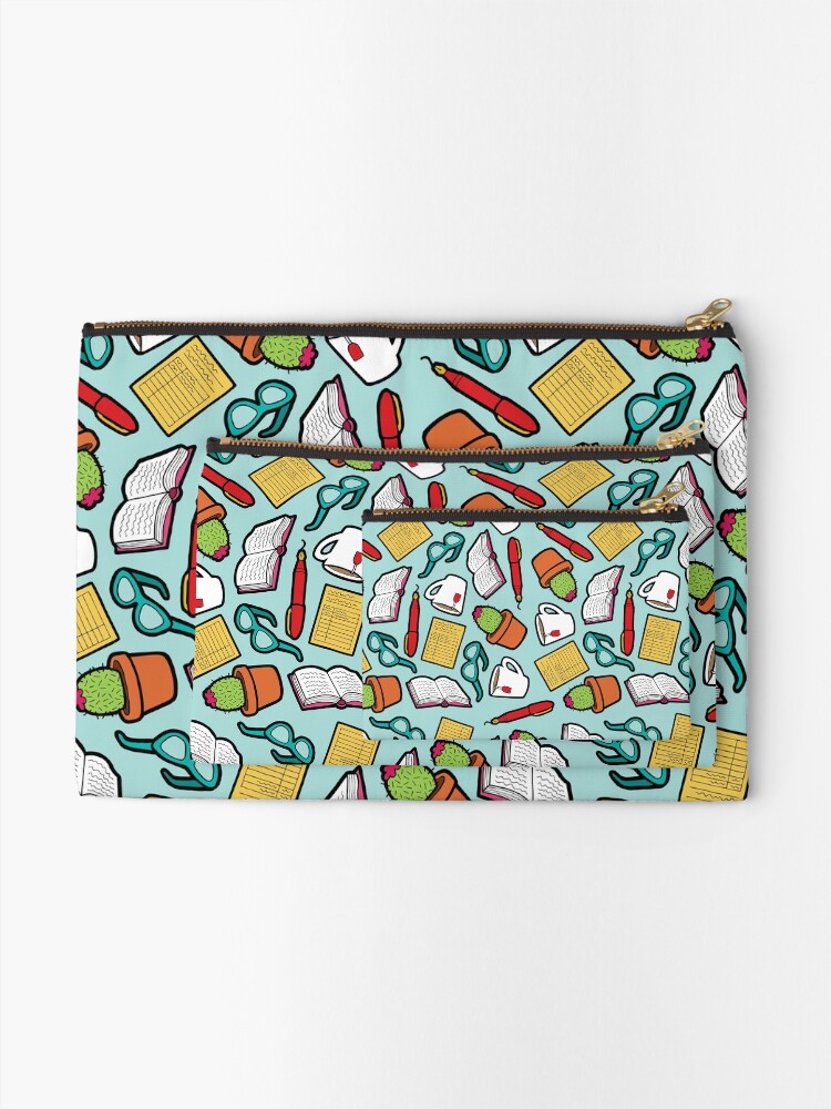 Alternate view of Book Club in Blue Zipper Pouch