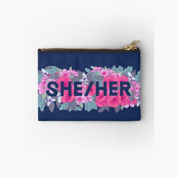 Item preview, She/Her Crown Holly  Floral Pronouns designed and sold by the-fairweather.