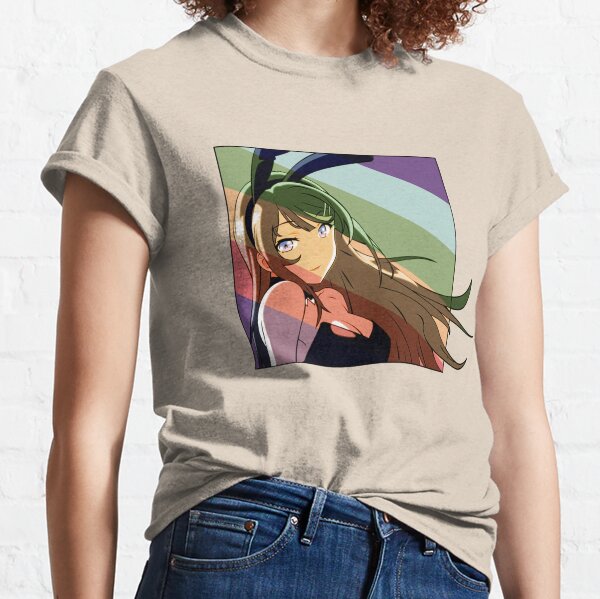 Anime Retro Bunny Girl Costume  Classic T-Shirt