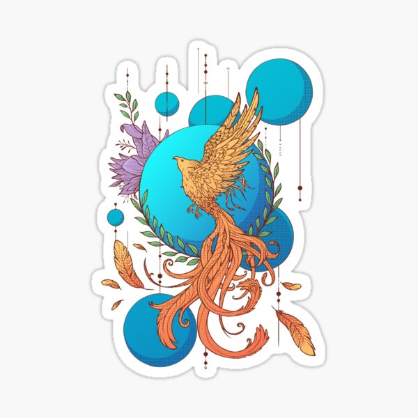 Item preview, Phoenix Rebirth (Colour) designed and sold by Icewreath.