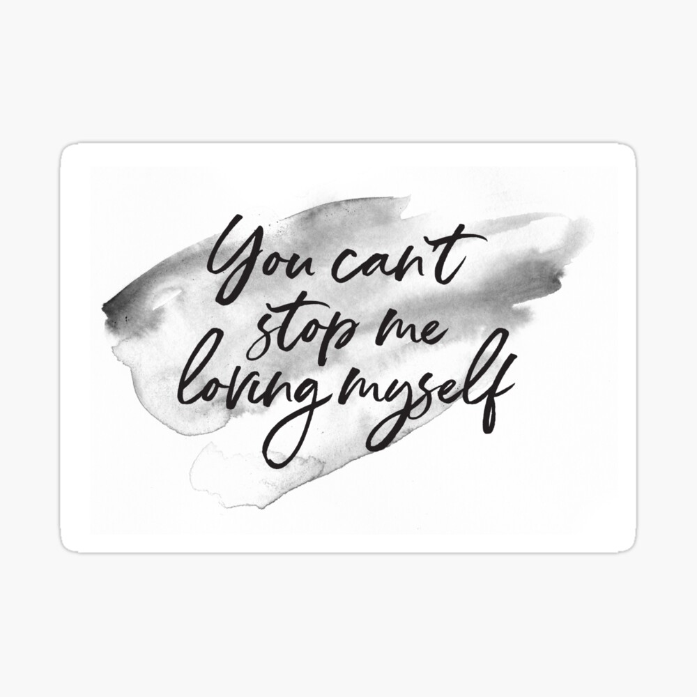 You Can T Stop Me Loving Myself Bts Art Board Print By Namjoonstrash Redbubble
