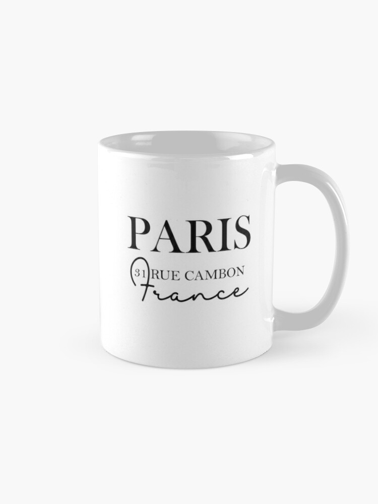 Chanel Address, Paris, France, 21 Rue Cambon, Chanel Coffee Mug