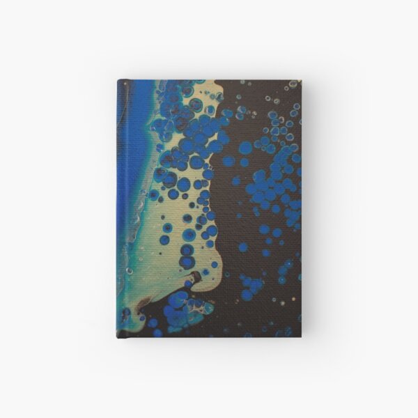 Invasion of Blue - Abstract Acrylic Painting Hardcover Journal