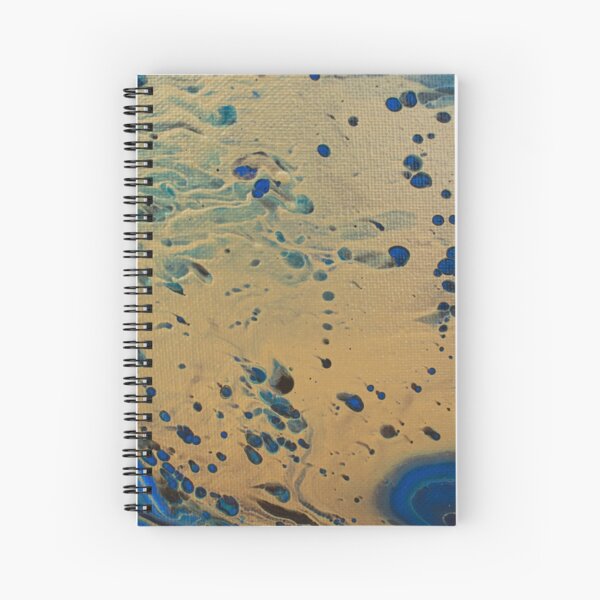 Gold Rush - Abstract Acrylic Painting Spiral Notebook