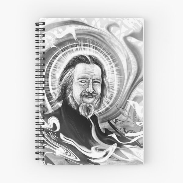 Item preview, "Tú eres eso" Retrato de Alan Watts designed and sold by EyeRealizeUnity.