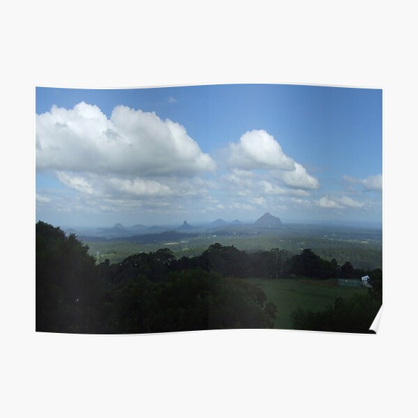 Glasshouse Mountains Poster