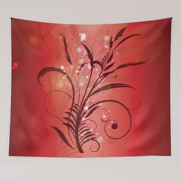 Item preview, RED Floral design  designed and sold by Kimber Nova.