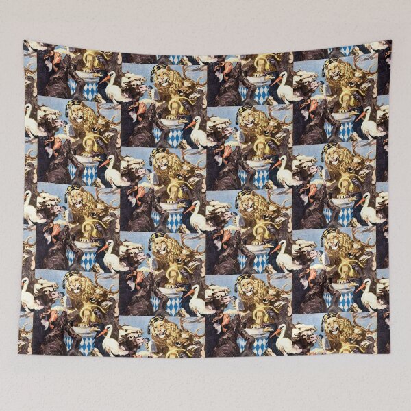 Item preview, Fallen Inebriated Man Hallucinates a Gathering of Improbable Beasts designed and sold by neonwulf.