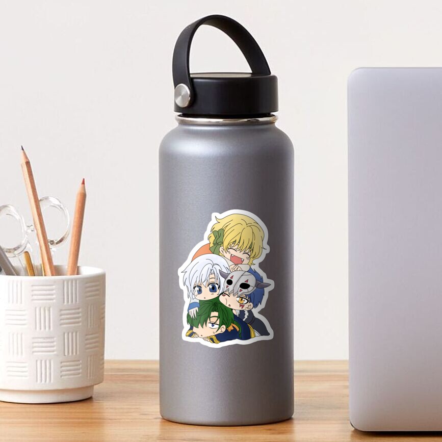 The Four Dragon Warriors Chibi Sticker