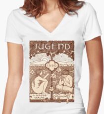 Jugendstil Women's Fitted V-Neck T-Shirt