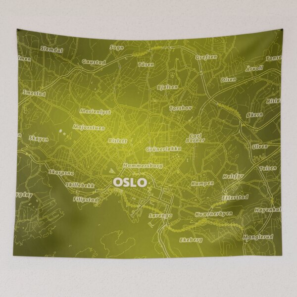 Item preview, Blueprint Map of Oslo designed and sold by Henrik Gulliksen Schüller.