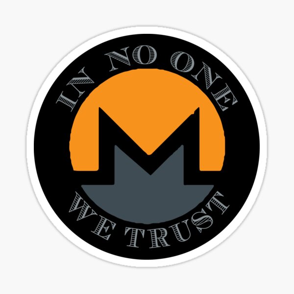 Artikel-Vorschau von Wir vertrauen niemandem Monero XMR Kryptowährung Vertrauensloses Geld, designt und verkauft von ericthemagenta.
