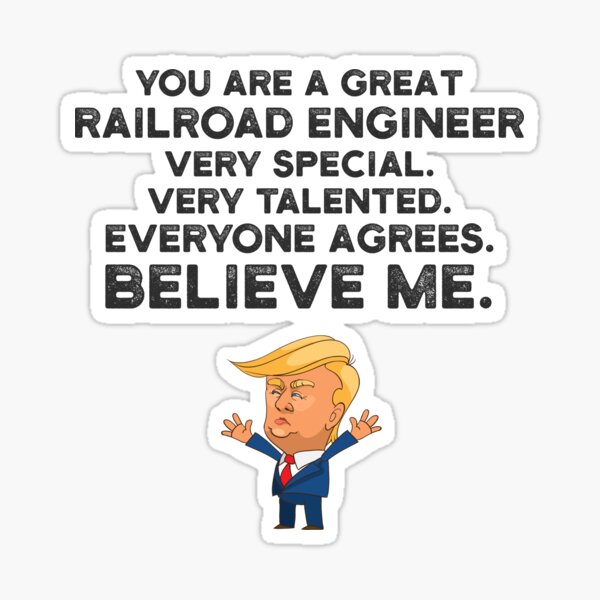 Item preview, Railroad Engineer Funny Trump designed and sold by UneDesigns.