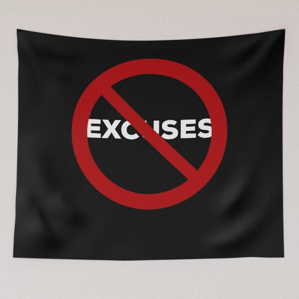 Item preview, No Excuses- Gym Workout Body Building Fitness designed and sold by firetradingpost.