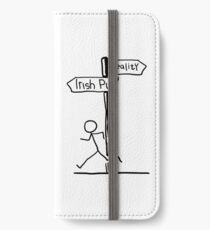 Irish Pub Reality iPhone Flip-Case/Hülle/Klebefolie