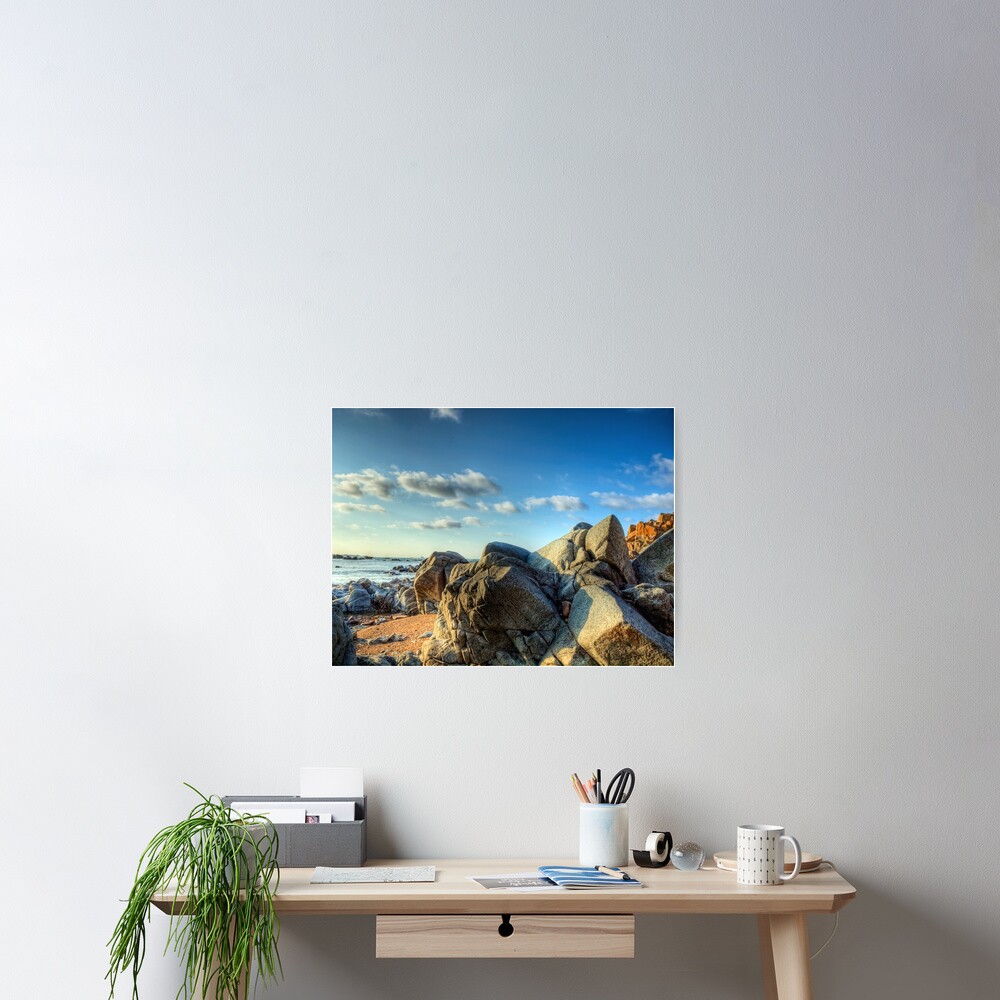 Rocks Near Torgis - Alderney Poster